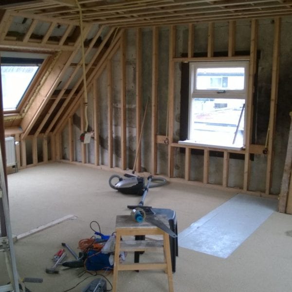 Verbouwingen aan huis en zolder