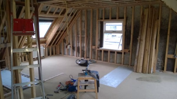 Verbouwingen aan de zolder
